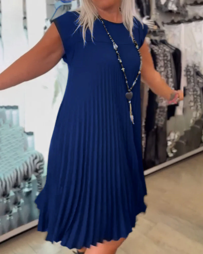 NARASIA - TRENDY PLEATED DRESS #RSA9618