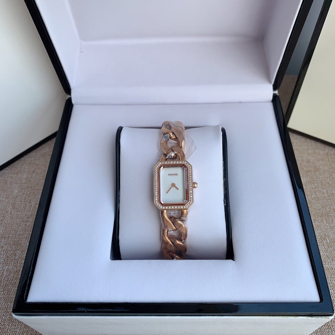 PREMIERE CHAINE QUARTZ DIAMOND BEZEL ( INCLUDE BOX )