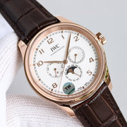 PORTUGUESE PERPETUAL ANNUAL CALENDAR 43MM ROSE GOLD WHITE DIAL