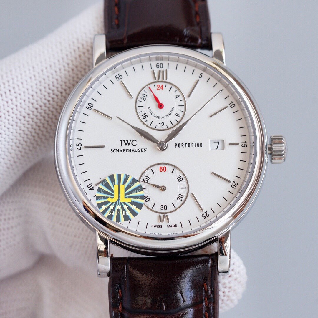 PORTOFINO DUALTIME STEEL CASE GMT
