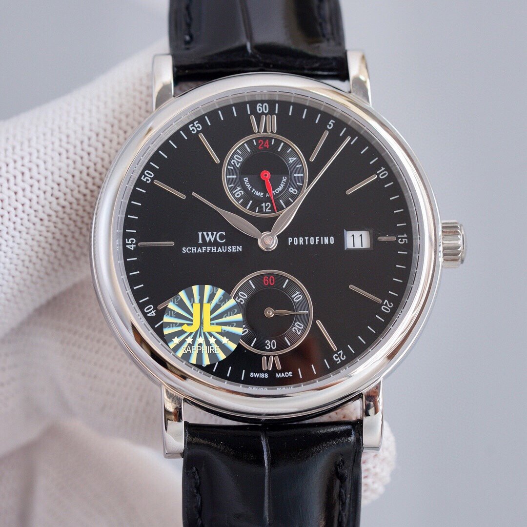 PORTOFINO DUALTIME STEEL CASE GMT
