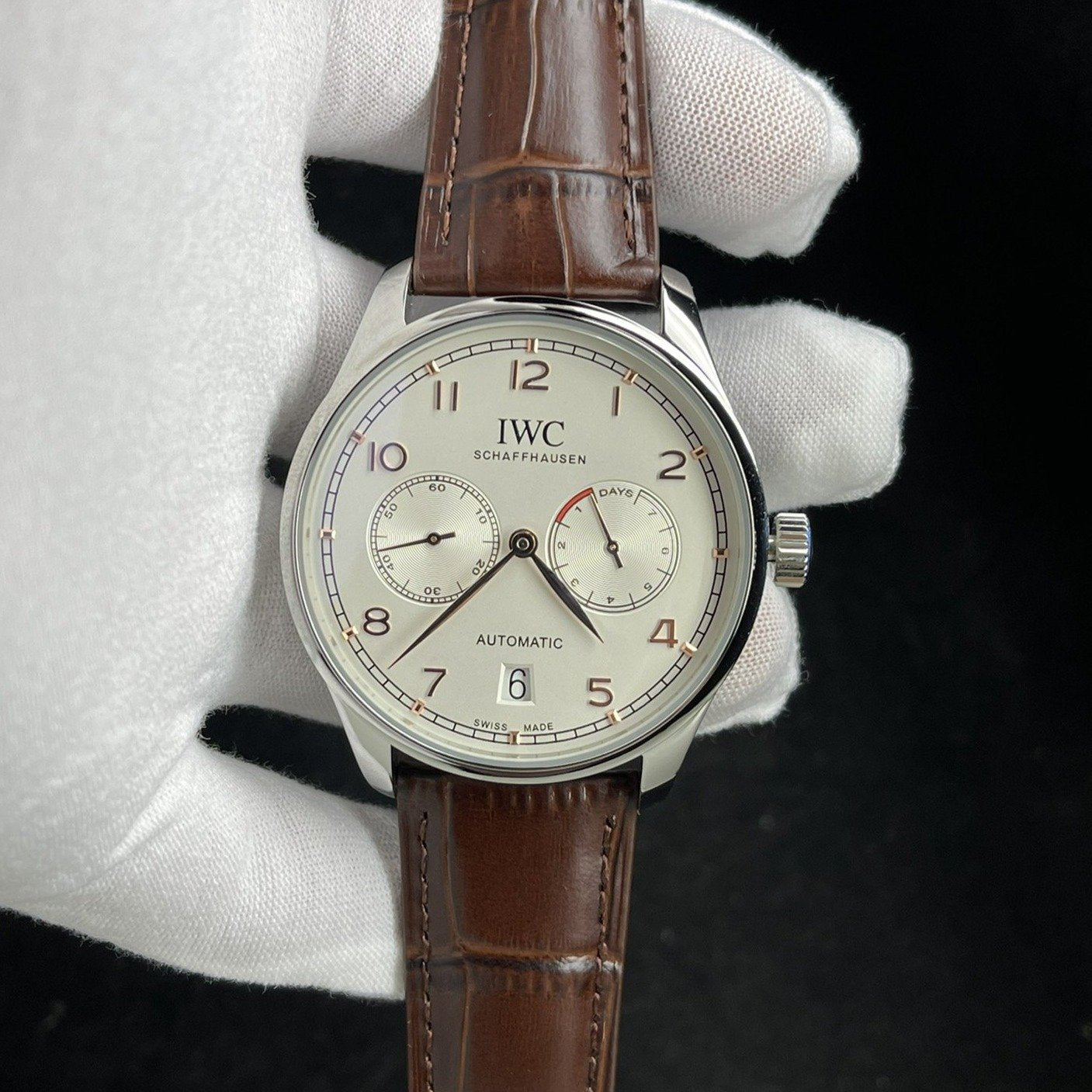PORTUGUESE 7 DAYS 42MM STEEL CASE SILVER DIAL