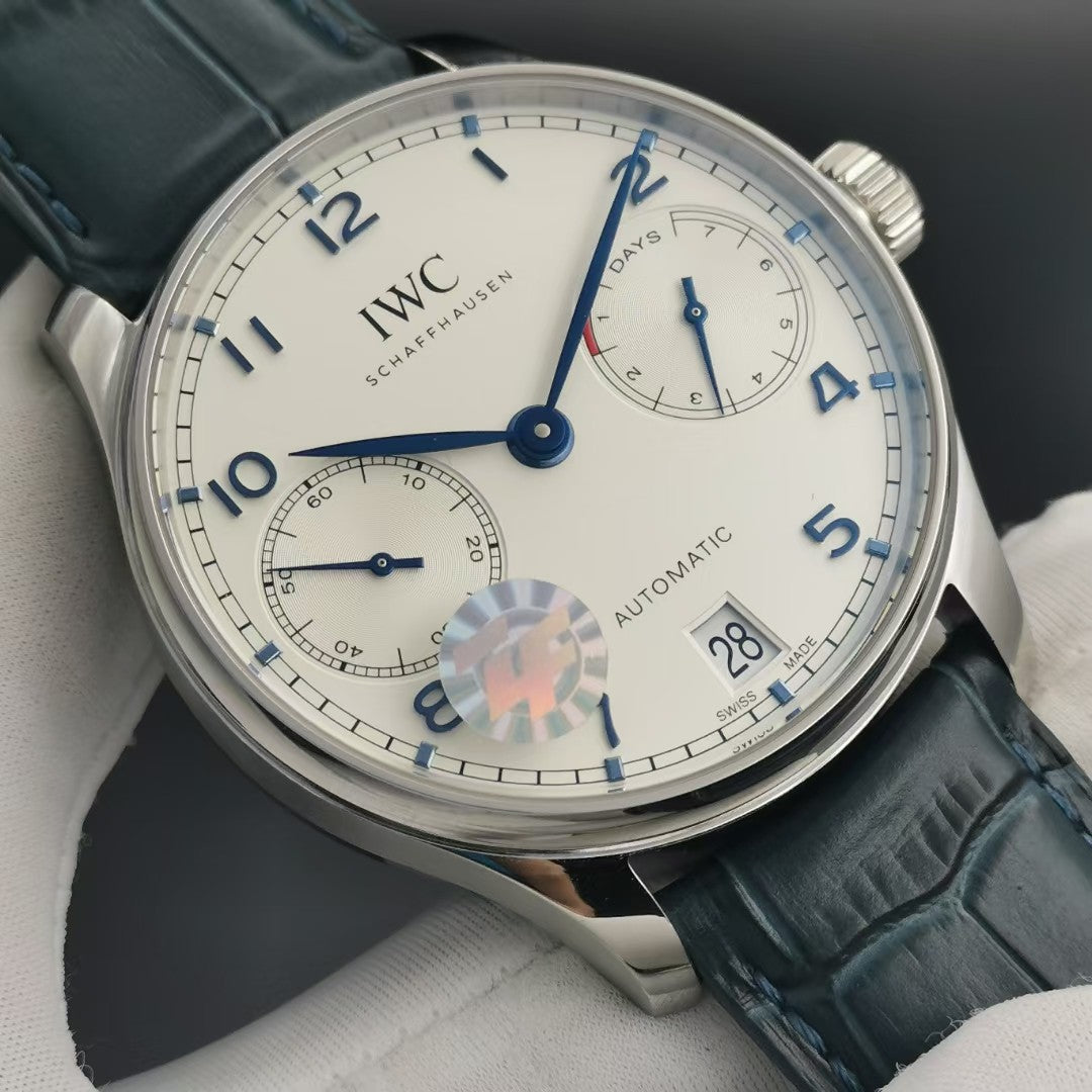 PORTUGUESE 7 DAYS 42MM STEEL CASE WHITE DIAL