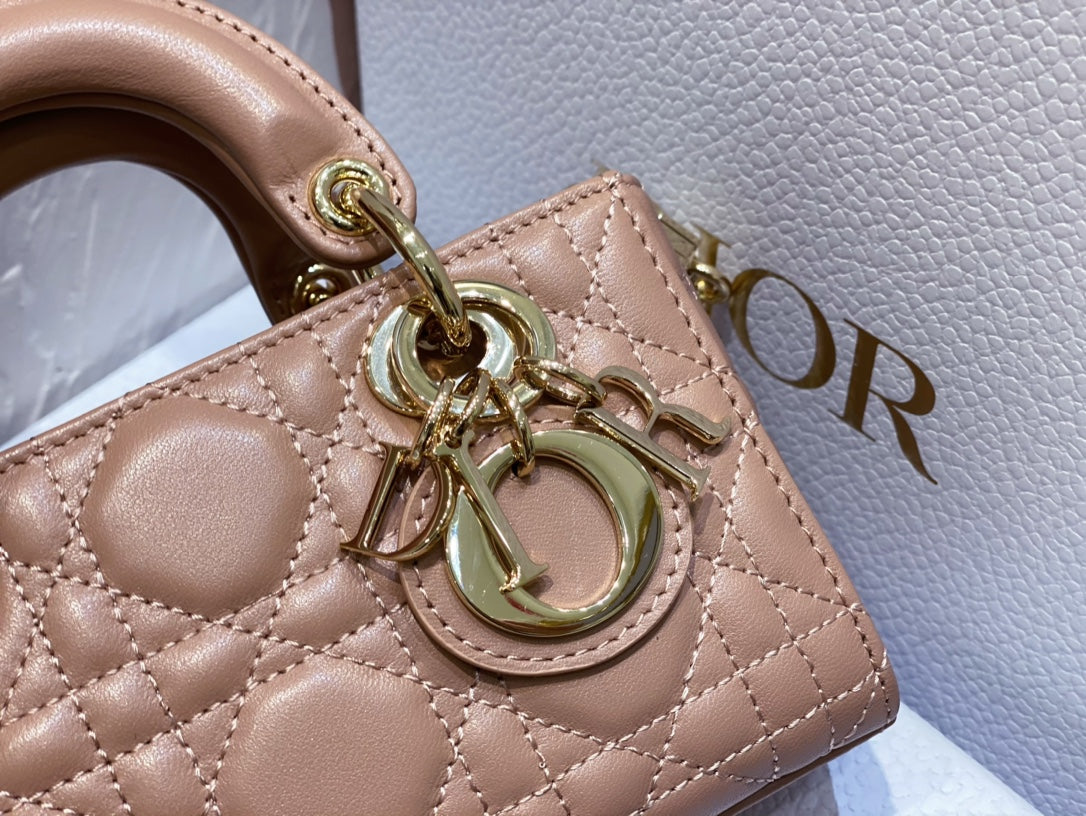 MICRO LADY D-JOY ROSE LAMBSKIN