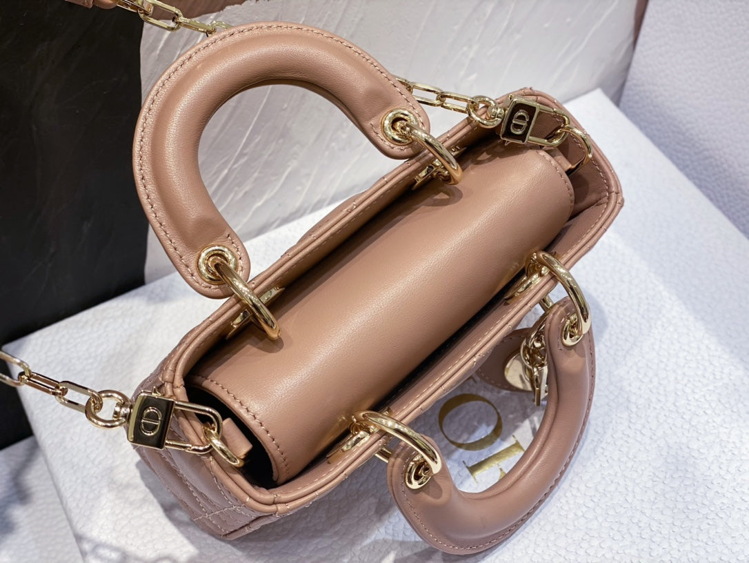 MICRO LADY D-JOY ROSE LAMBSKIN