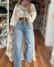 NYXELLE - Lace Maxi Top
