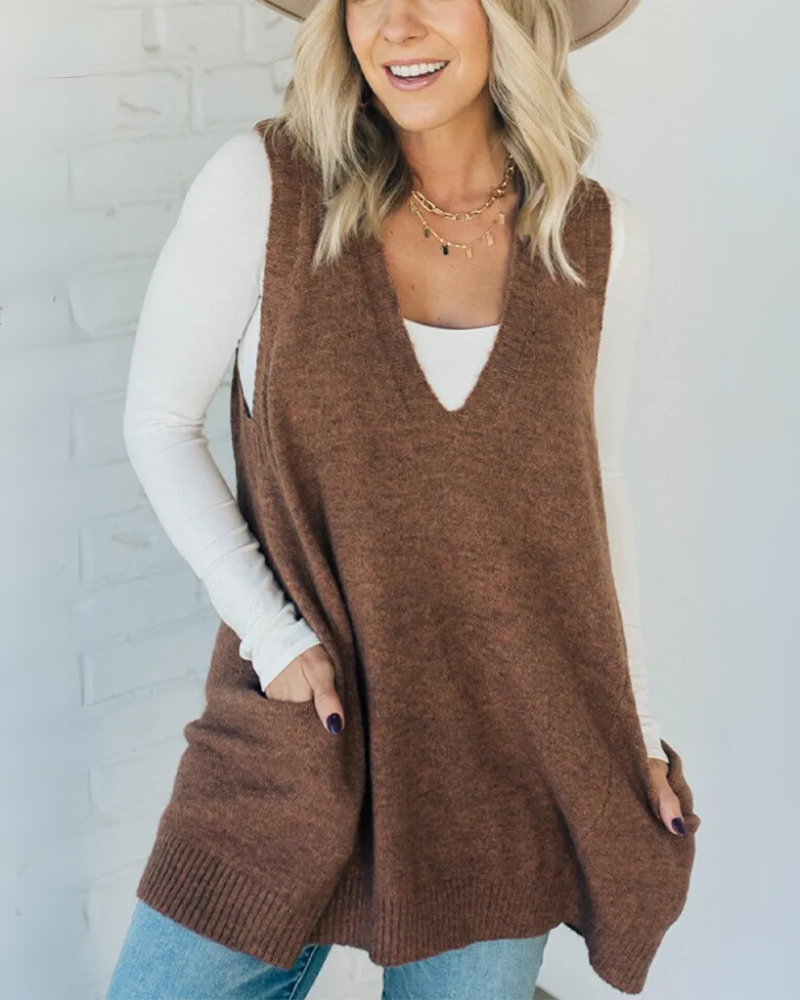 AROLA - Cozy Knit Vest #VEV34889
