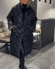DIASY - Casual Lapel Mid-length Cotton Coat #RSA8454