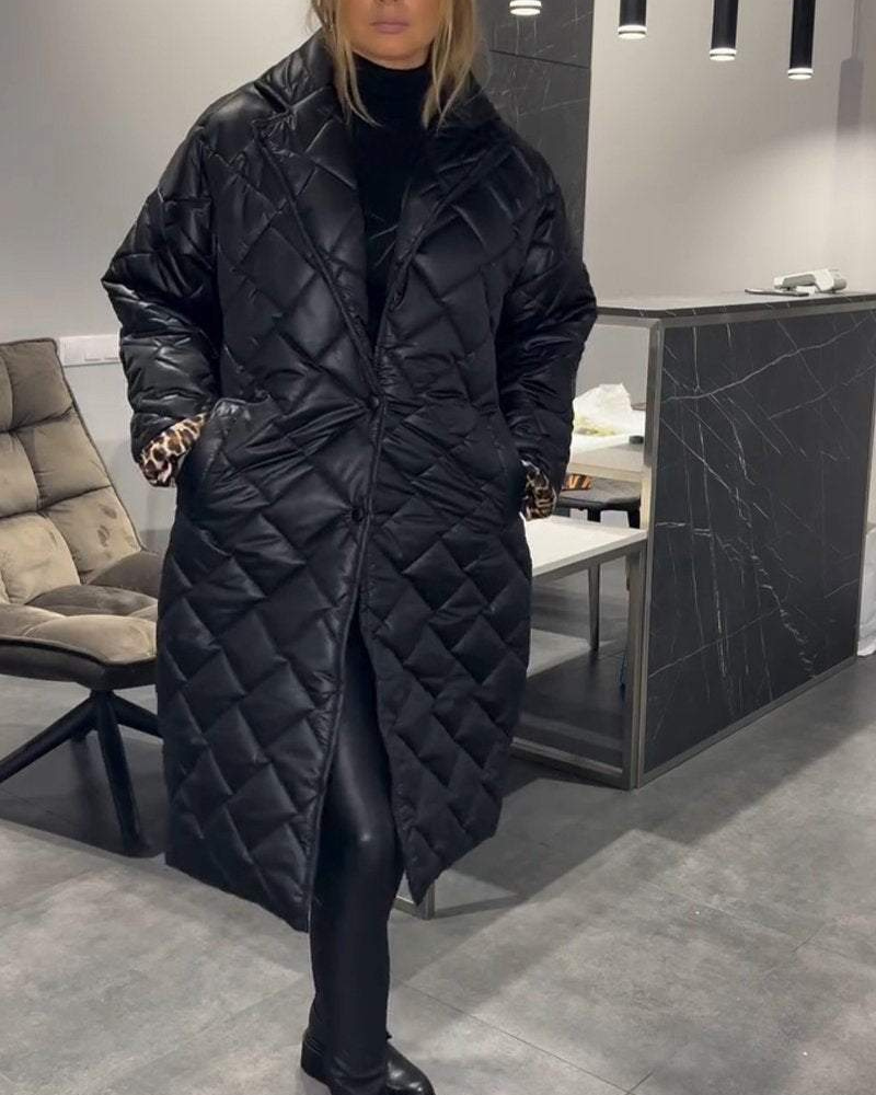 DIASY - Casual Lapel Mid-length Cotton Coat #RSA8454