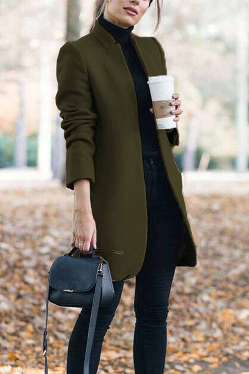 Mireille | Manteau élégant à col montant