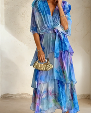 MASARA - Floral Layer Dress RSA8506
