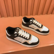 CD B27 LOW-TOP SNEAKER BLACK-WHITE MESH CALFSKIN