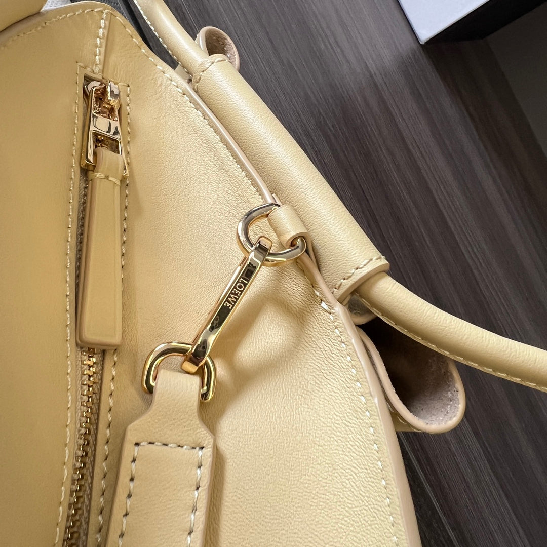 Loewe Small Dumpling Bag 35 Yellow Calfskin 280651
