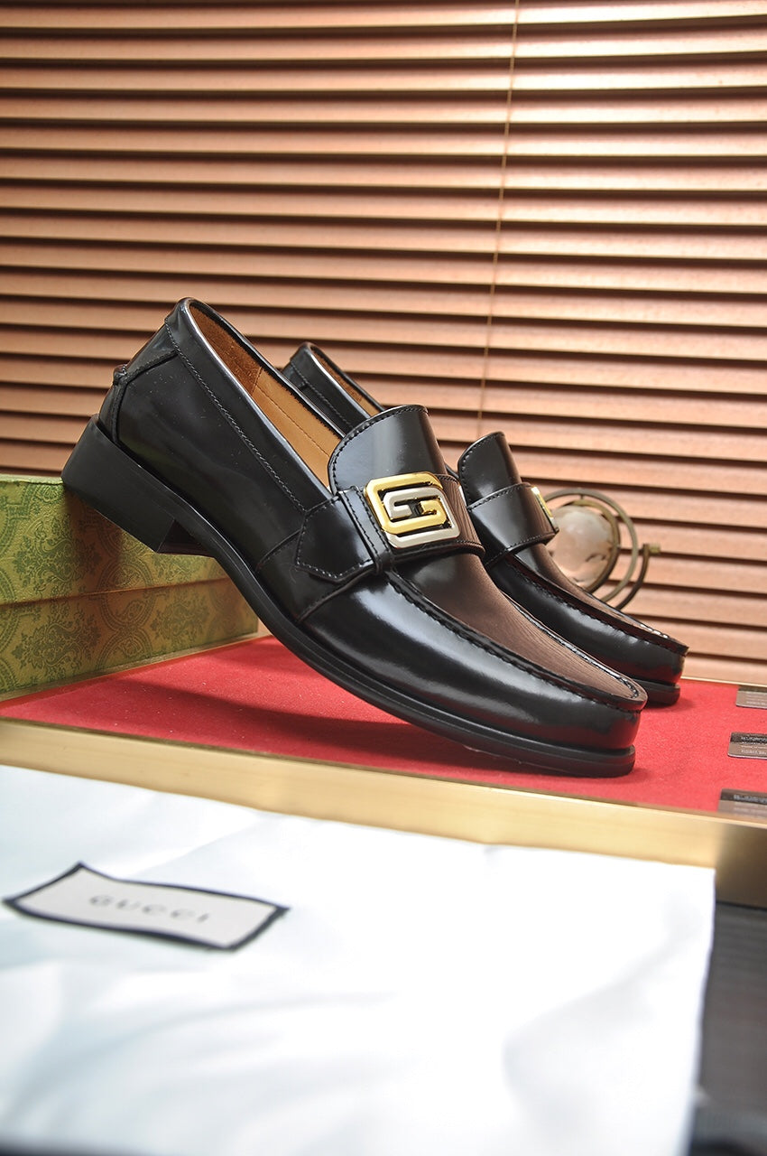 GG Men's Loafer Black Cowhide 560953