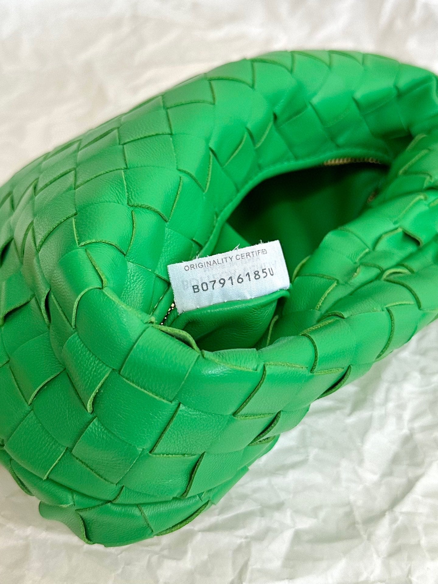mini jodie 28 green lambskin