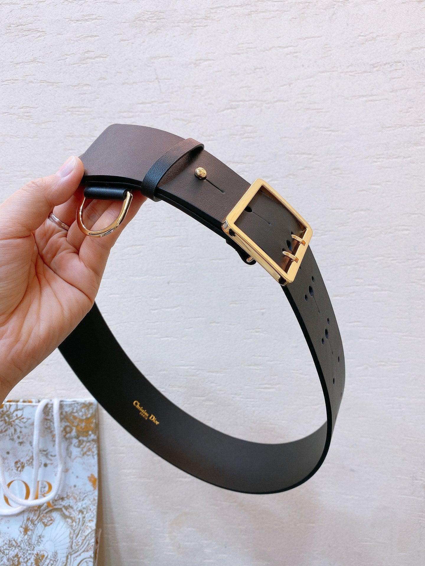 Dior 2026 Punk Belt 50mm Calfskin