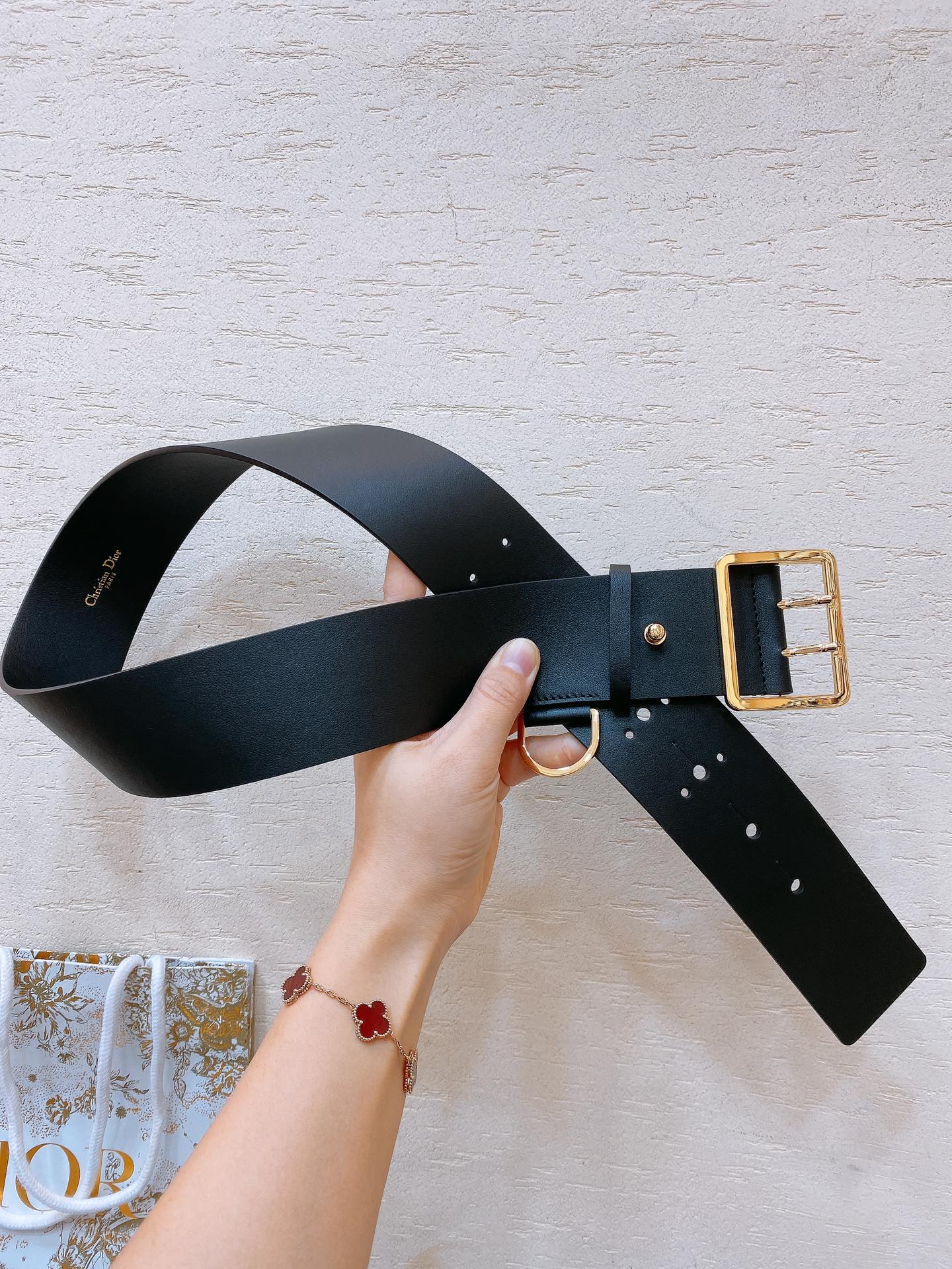 Dior 2026 Punk Belt 50mm Calfskin