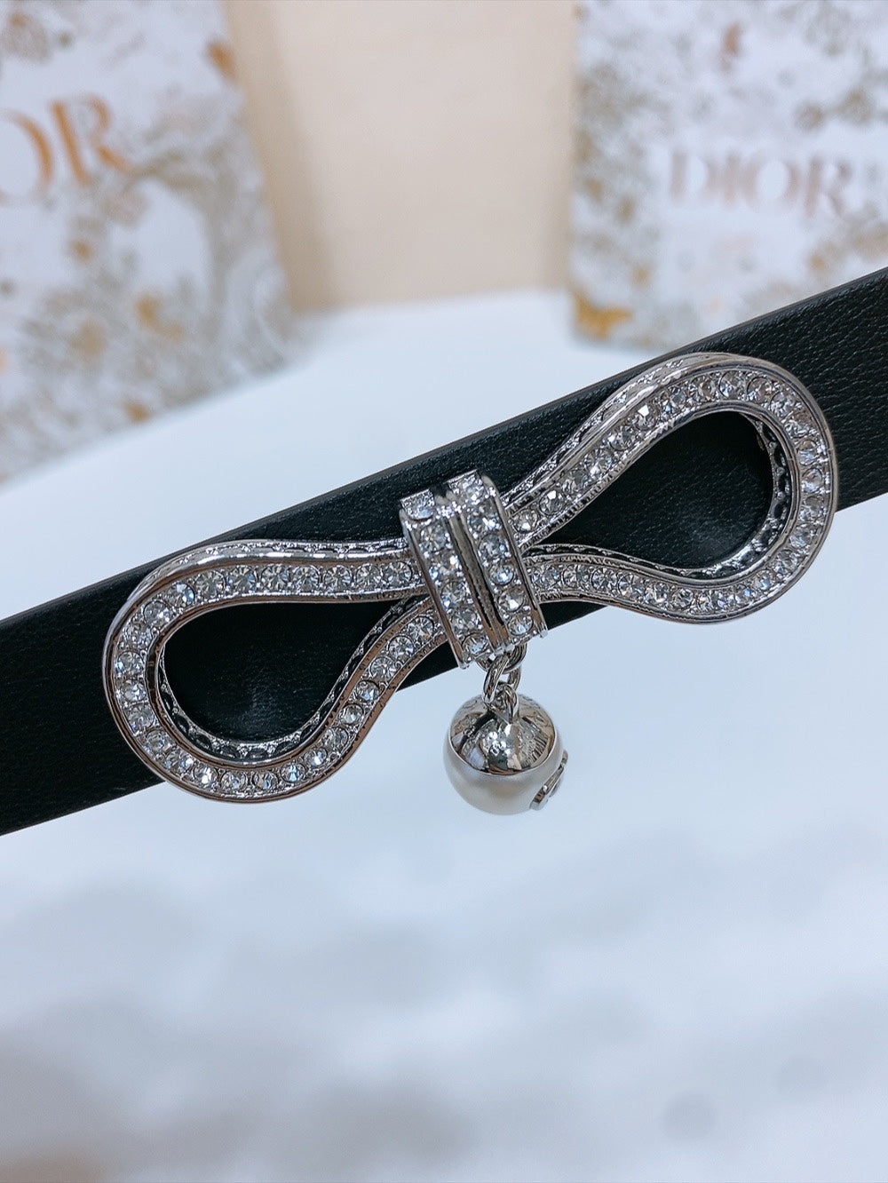 Dior 2026 Le Nœud de Dior Belt 1.8cm Calfskin