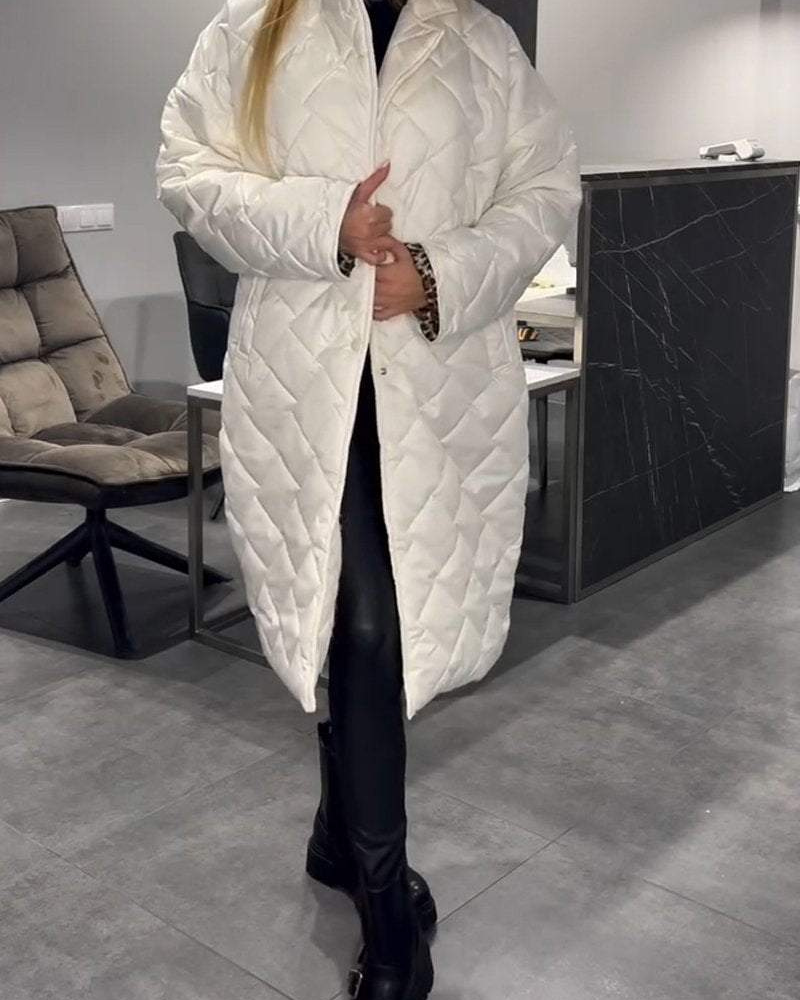 DIASY - Casual Lapel Mid-length Cotton Coat #RSA8454