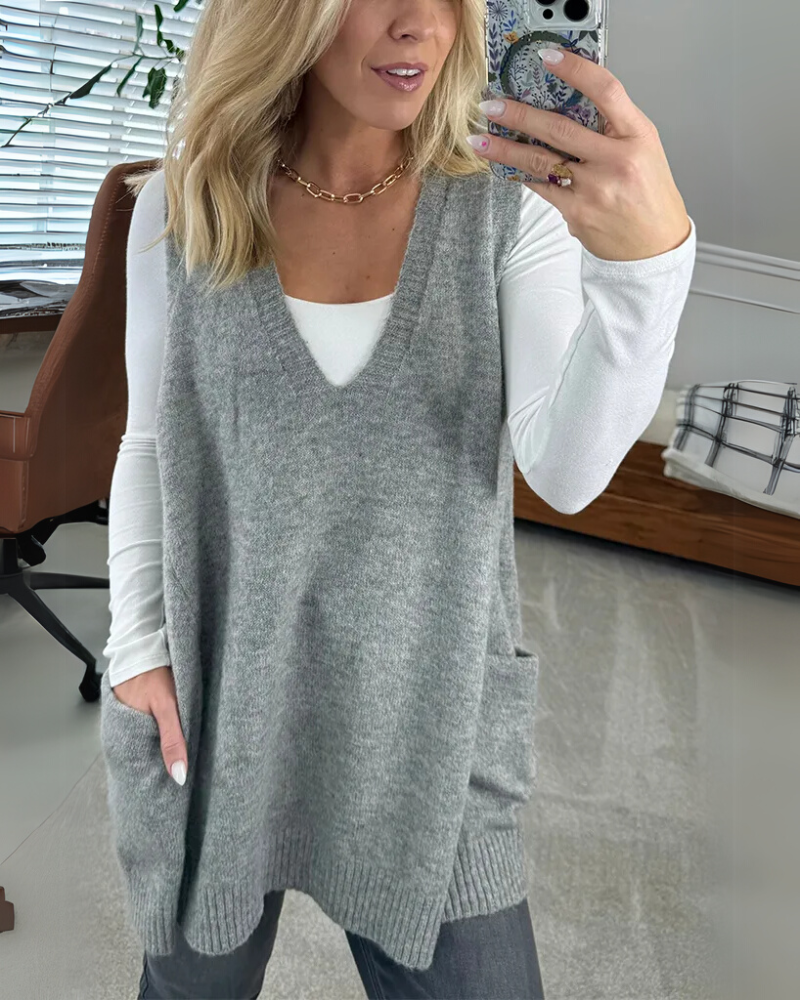 AROLA - Cozy Knit Vest #VEV34889