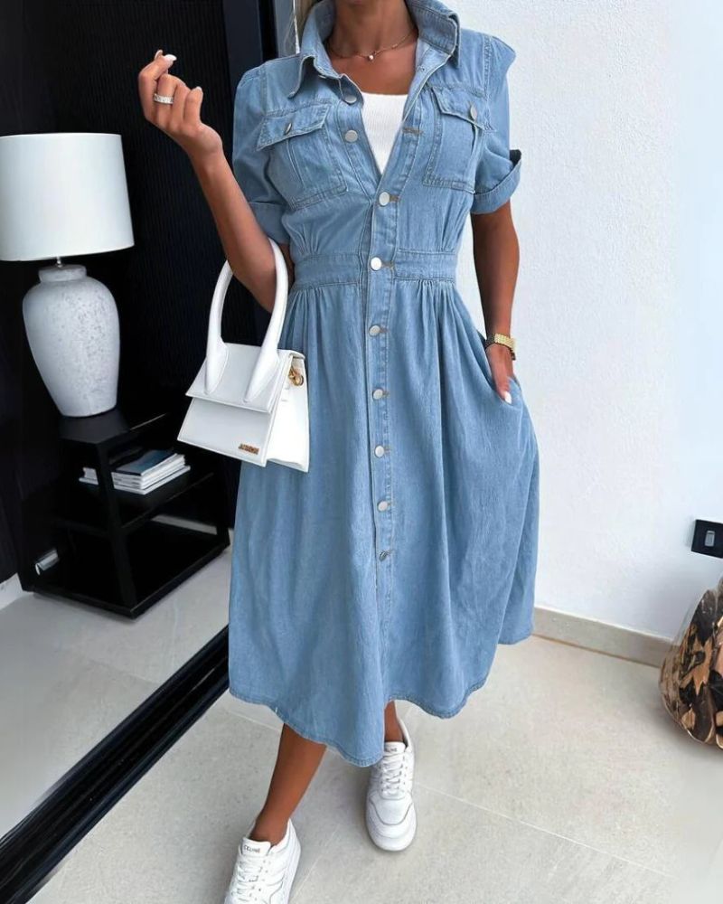 GIANA - TRENDY DENIM DRESS #NEO8519