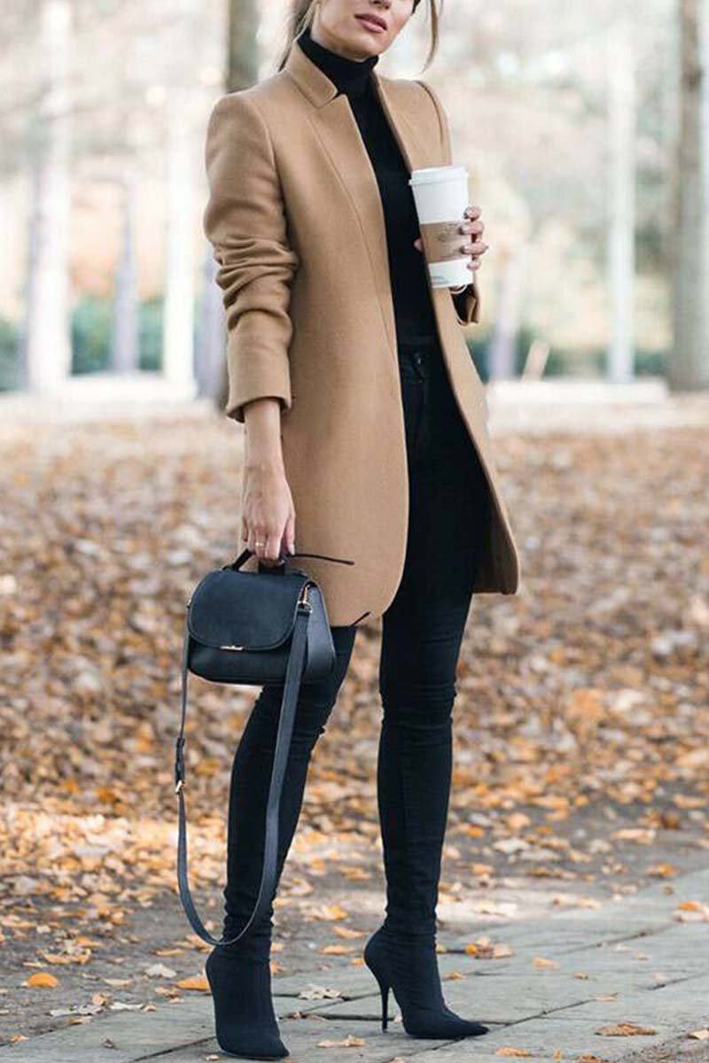 Mireille | Manteau élégant à col montant