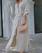 MELEIA - Cotton and linen maxi dress #KAL5082