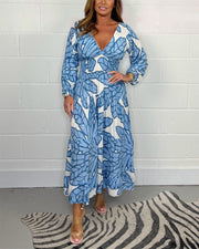 SABRINA - PRINTED MAXI DRESS #AMO8284