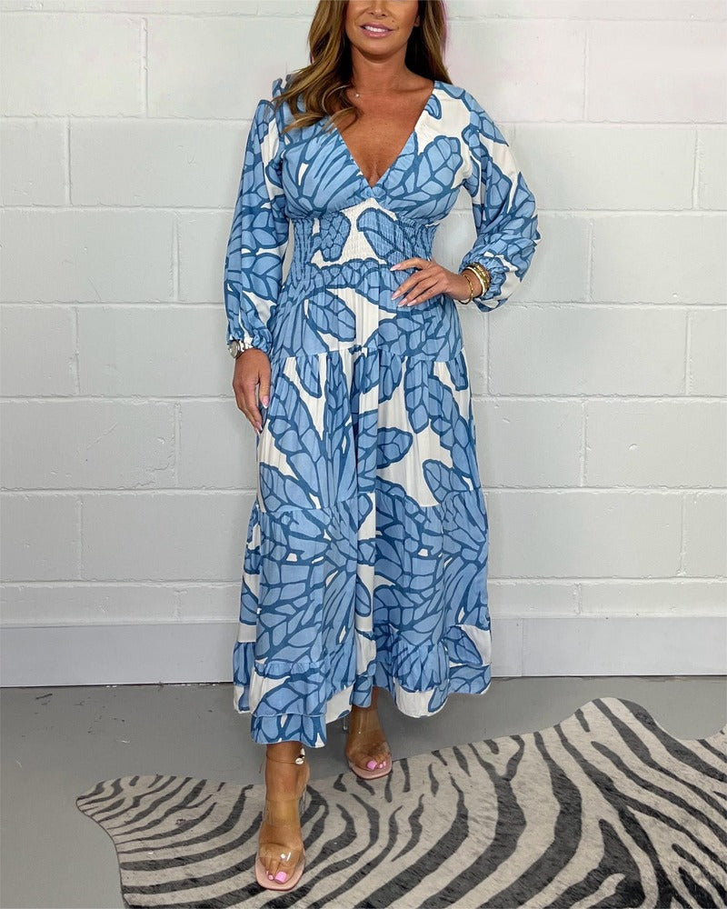SABRINA - PRINTED MAXI DRESS #AMO8284