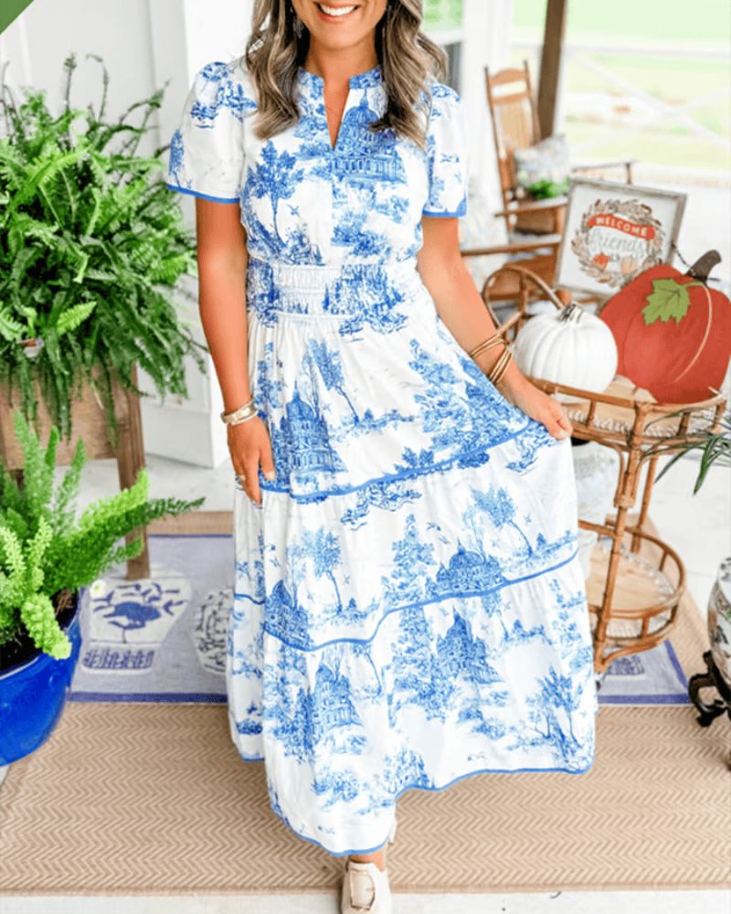 NIDOLI - PRINTED MAXI DRESS