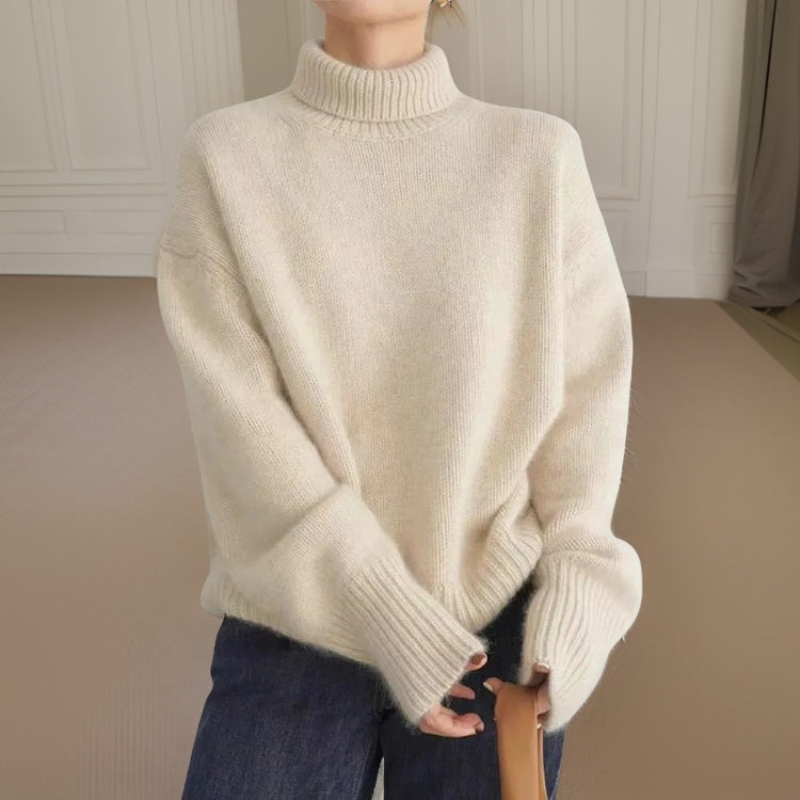 Linda | Pull à Col Roulé Pour Femmes | Manches Longues