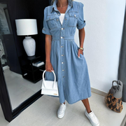 Yvette | Robe Décontractée en Denim
