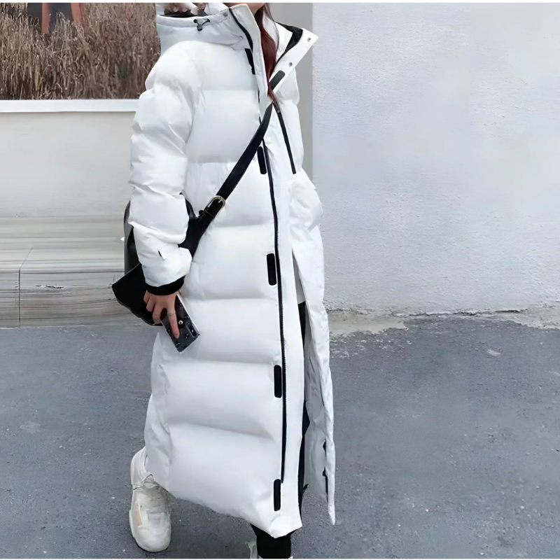 Lauren | Manteau D'hiver Pour Femmes | Long | Noir | Blanc