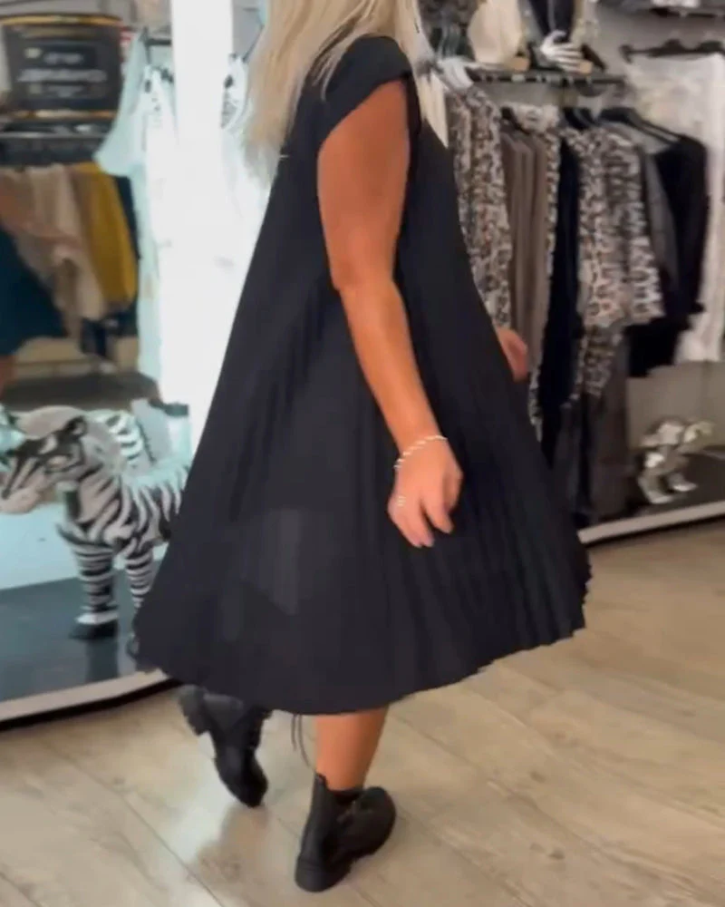 NARASIA - TRENDY PLEATED DRESS #RSA9618