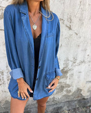 MIREIA - CASUAL DENIM BLAZER #CHI6318R