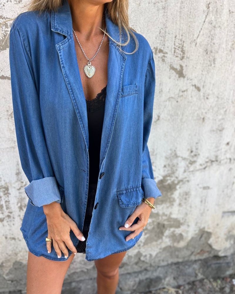 MIREIA - CASUAL DENIM BLAZER #CHI6318R