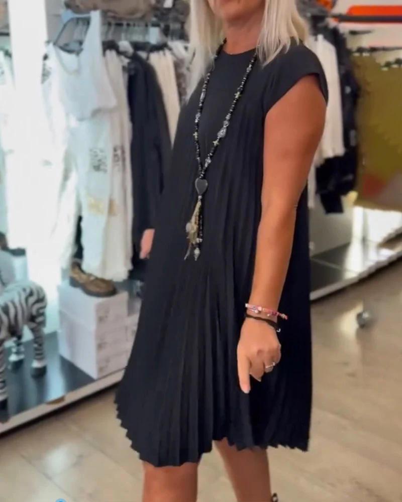 NARASIA - TRENDY PLEATED DRESS #RSA9618