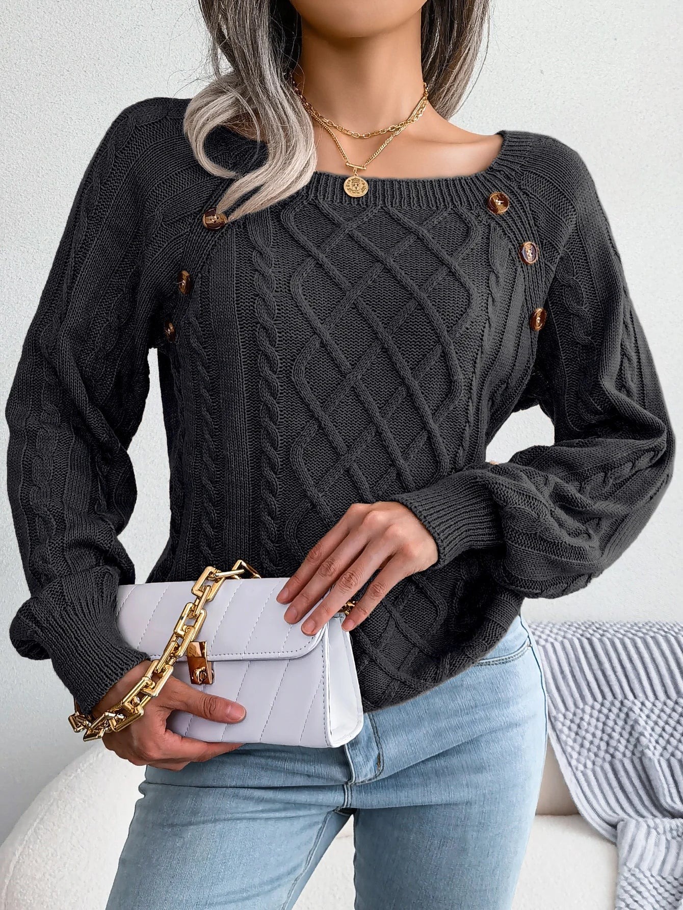 HARMONIE | Pull torsadé sophistiqué