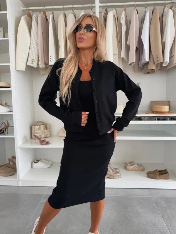 Isla | Coastal Cool Midi & Vest Set #NEO8236