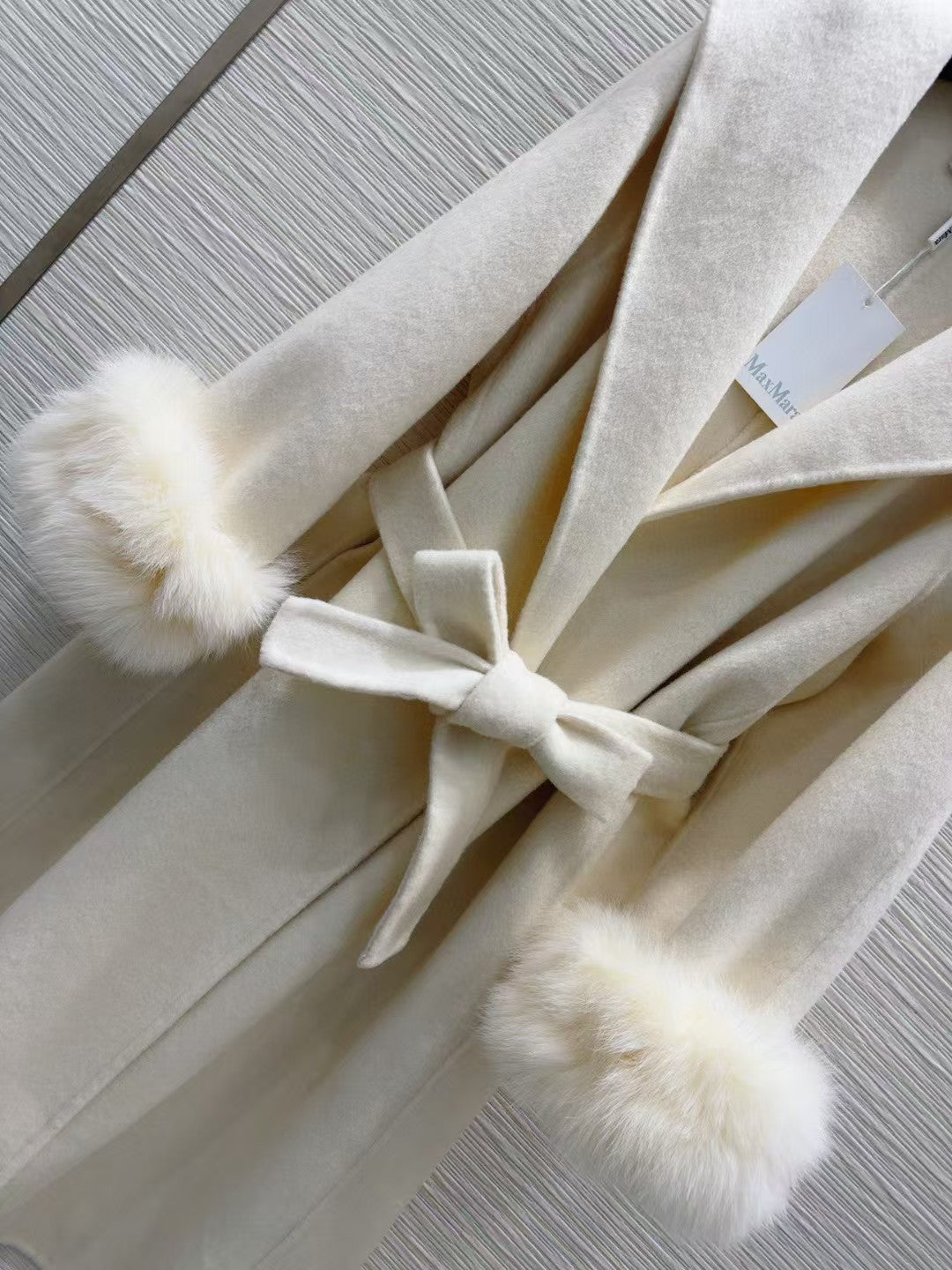 Max Mara Cream Coat Wool Cashmere