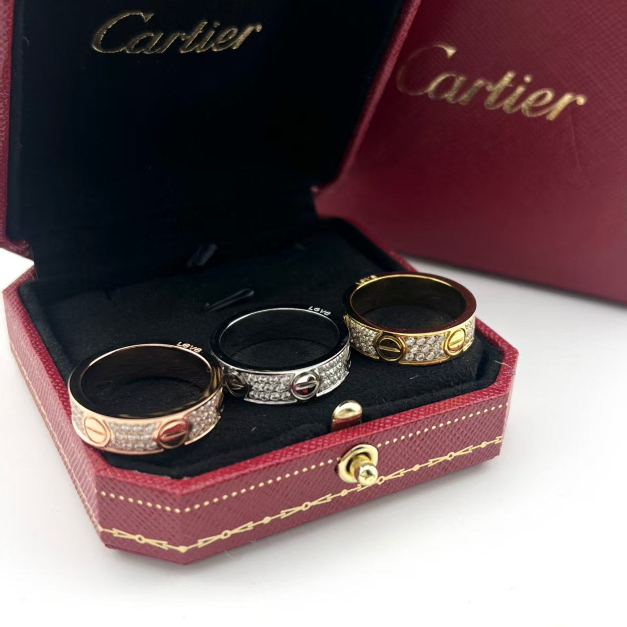 LOVE RING 3.6MM DIAMOND PAVED