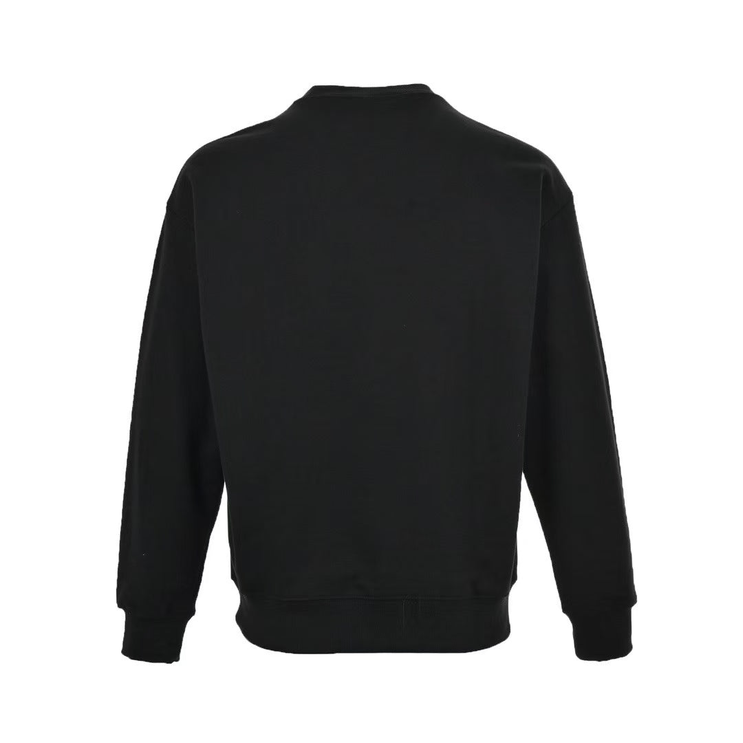 Dior 2025 'CD Icon' Black Cotton Fleece Sweatshirt