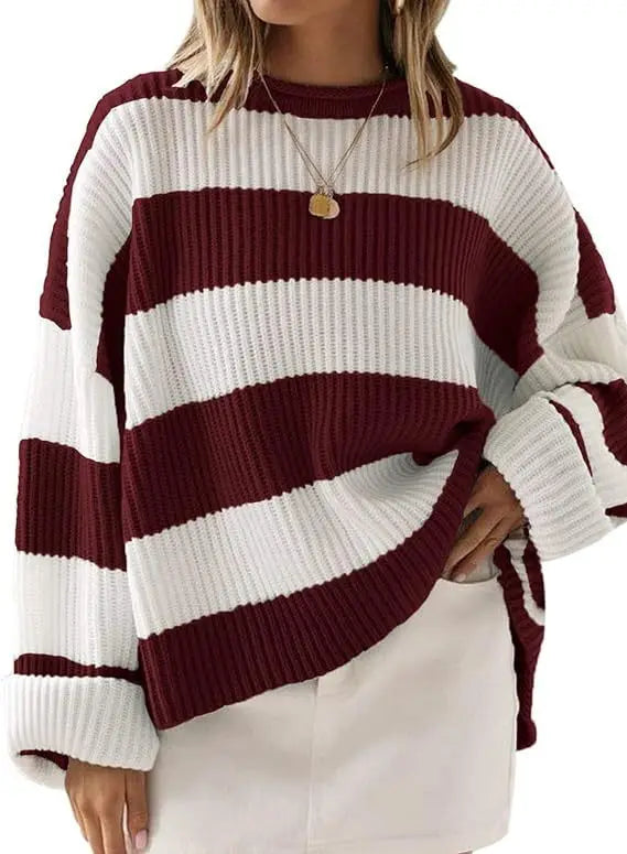 SÉLÉNA | Pull oversize à rayures