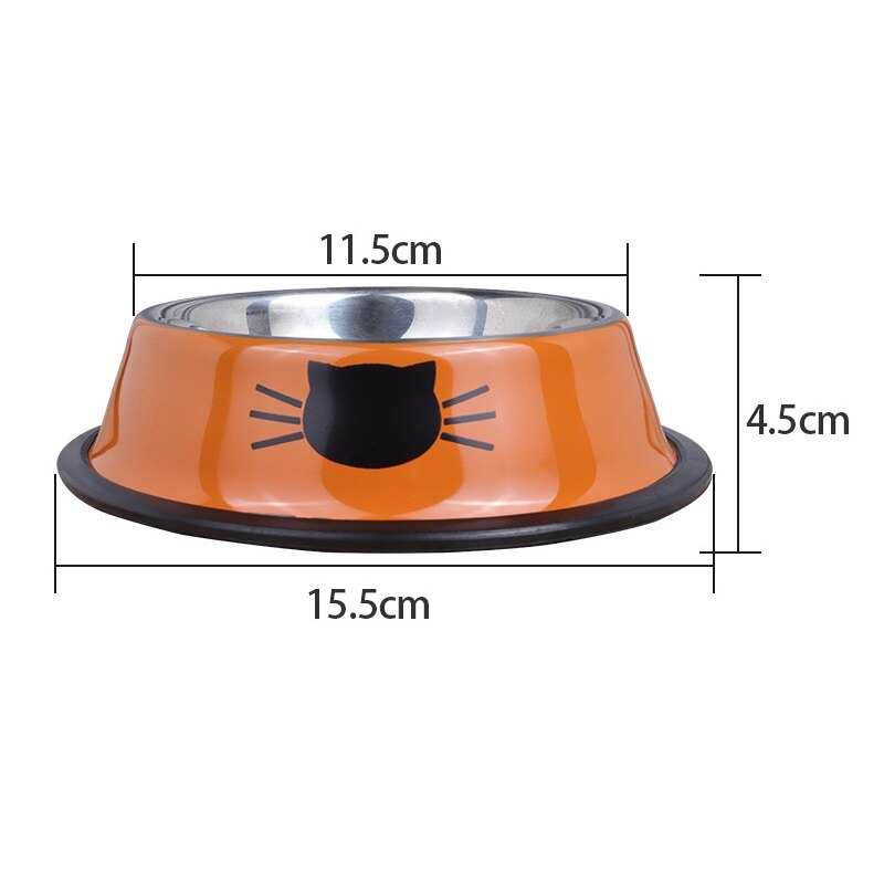 Gamelle en acier inoxydable avec base en caoutchouc MIGNO