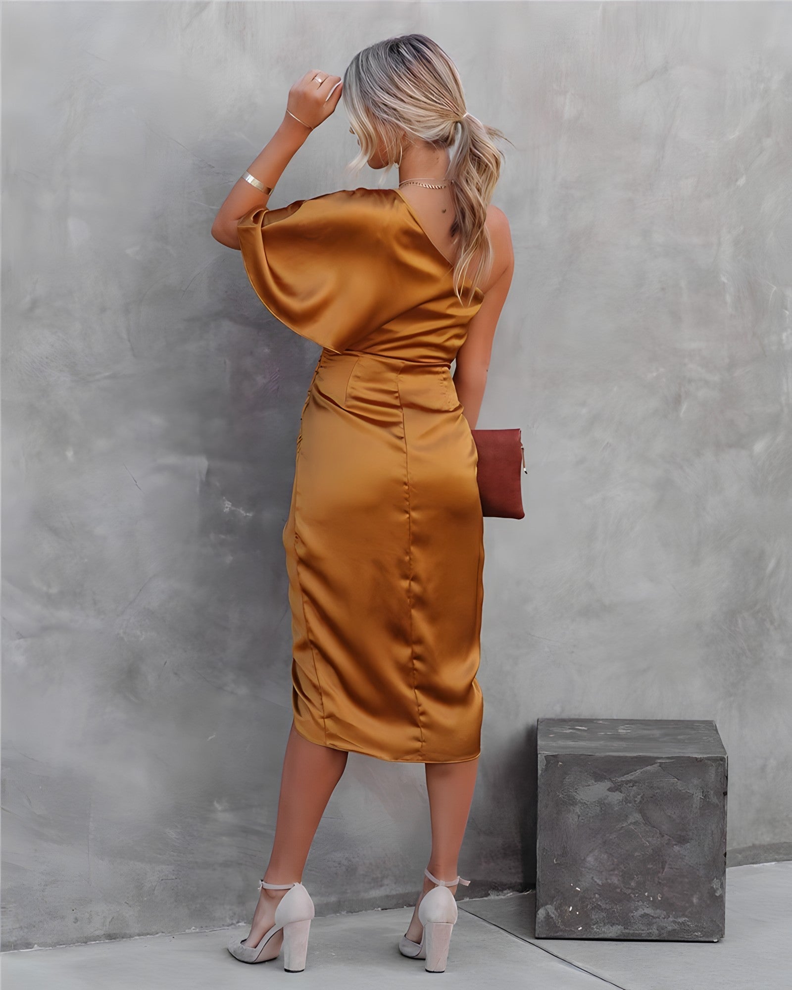 Allegra - Elegant Silk Party Dress