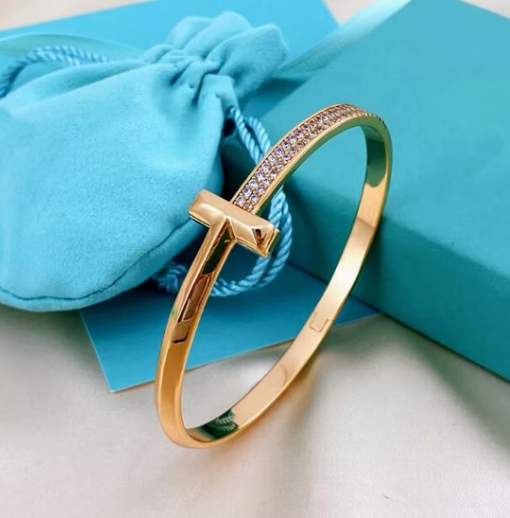 WIDE DIAMONDS HINGED BANGLE
