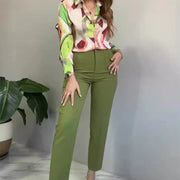 Printed Two-Piece Outfit – Shirt & Pants #RSA7541R