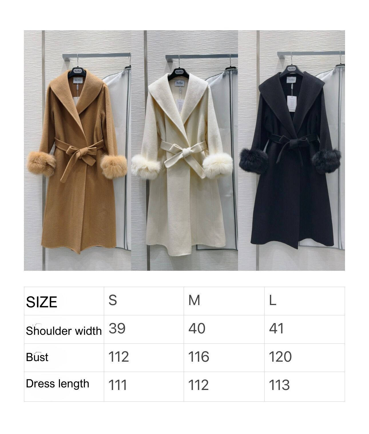 Max Mara Cream Coat Wool Cashmere
