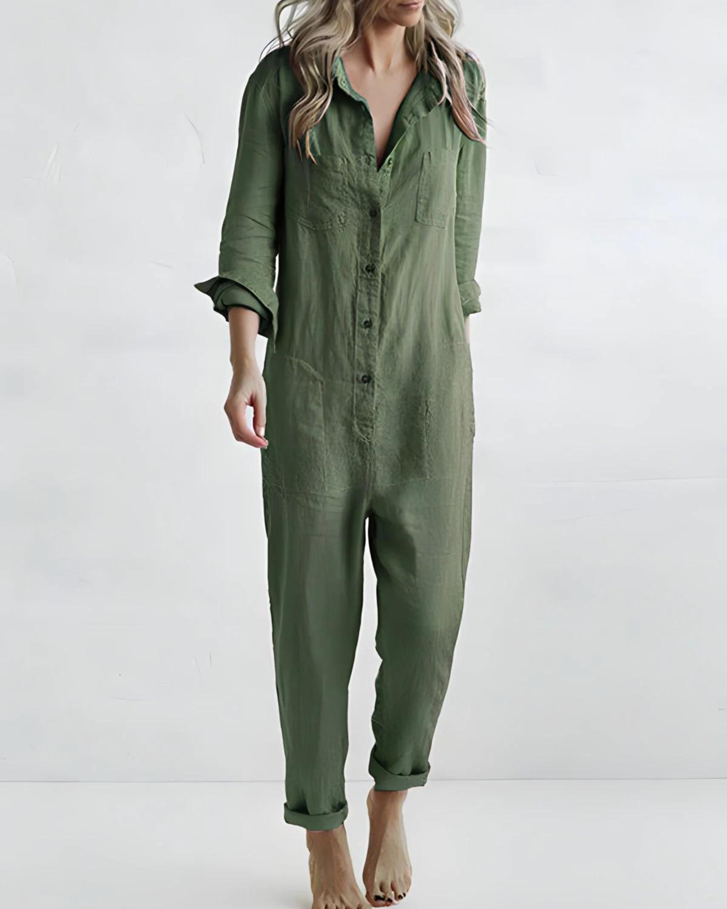 JOYA - COMFY LONG-SLEEVED JUMPSUIT