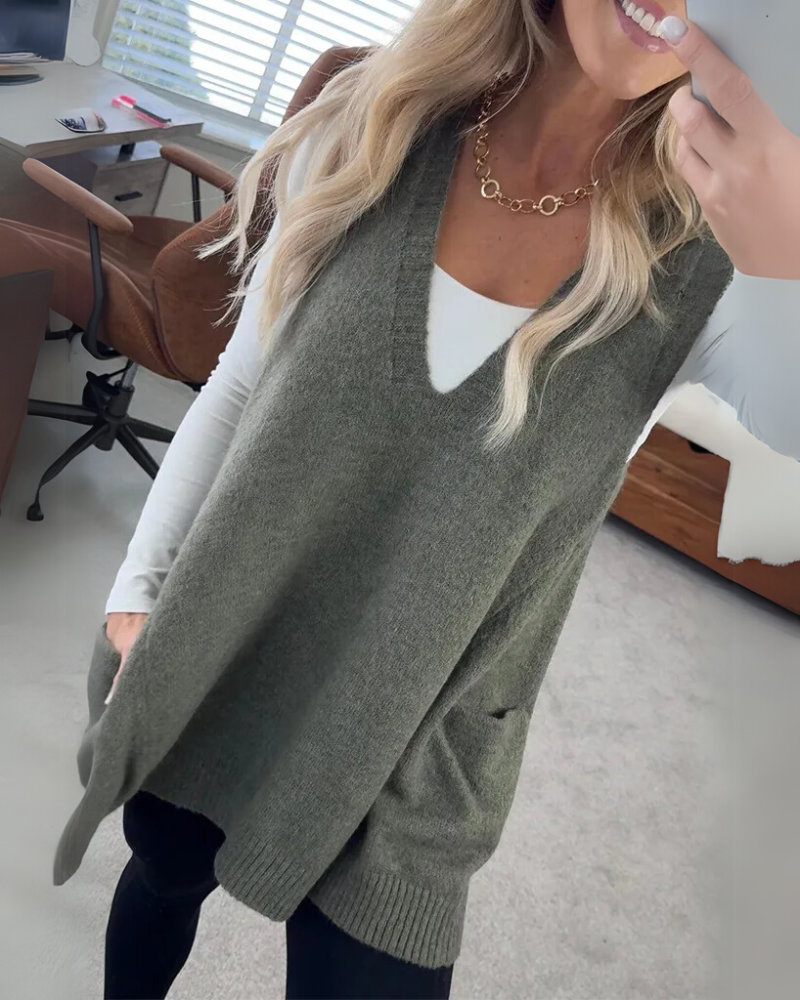 AROLA - Cozy Knit Vest #VEV34889